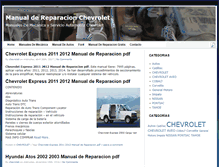 Tablet Screenshot of manualdereparacionchevrolet.com